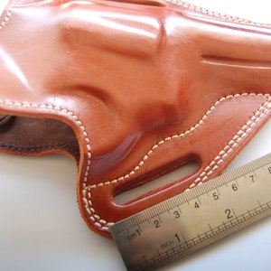 Handcrafted Leather OWB Belt Holster For Smith and Wesson K Frame with 3&quot;inch Barrel
