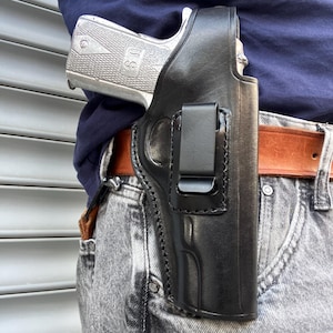 IWB Leather Holster For ALL 1911 45 ACP 5 inch Colt Springfield Ruger S&W image 2