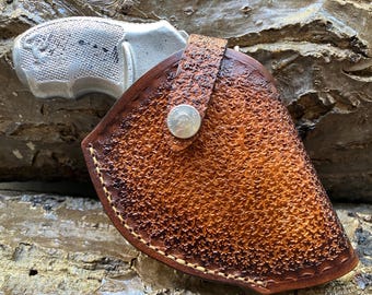 Fondina esterna in pelle cucita a mano: Taurus 856 38 special snub nose