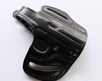 thumbnail image 2 of Right-Hand OWB Thumb Break Leather Belt Holster For Sig Sauer SP2022 – MyHolster 2 of 5