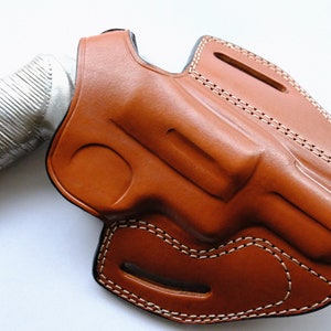 Leather Belt OWB Holster For Taurus Judge Magnum 45 Colt 3 inch  (R.H)