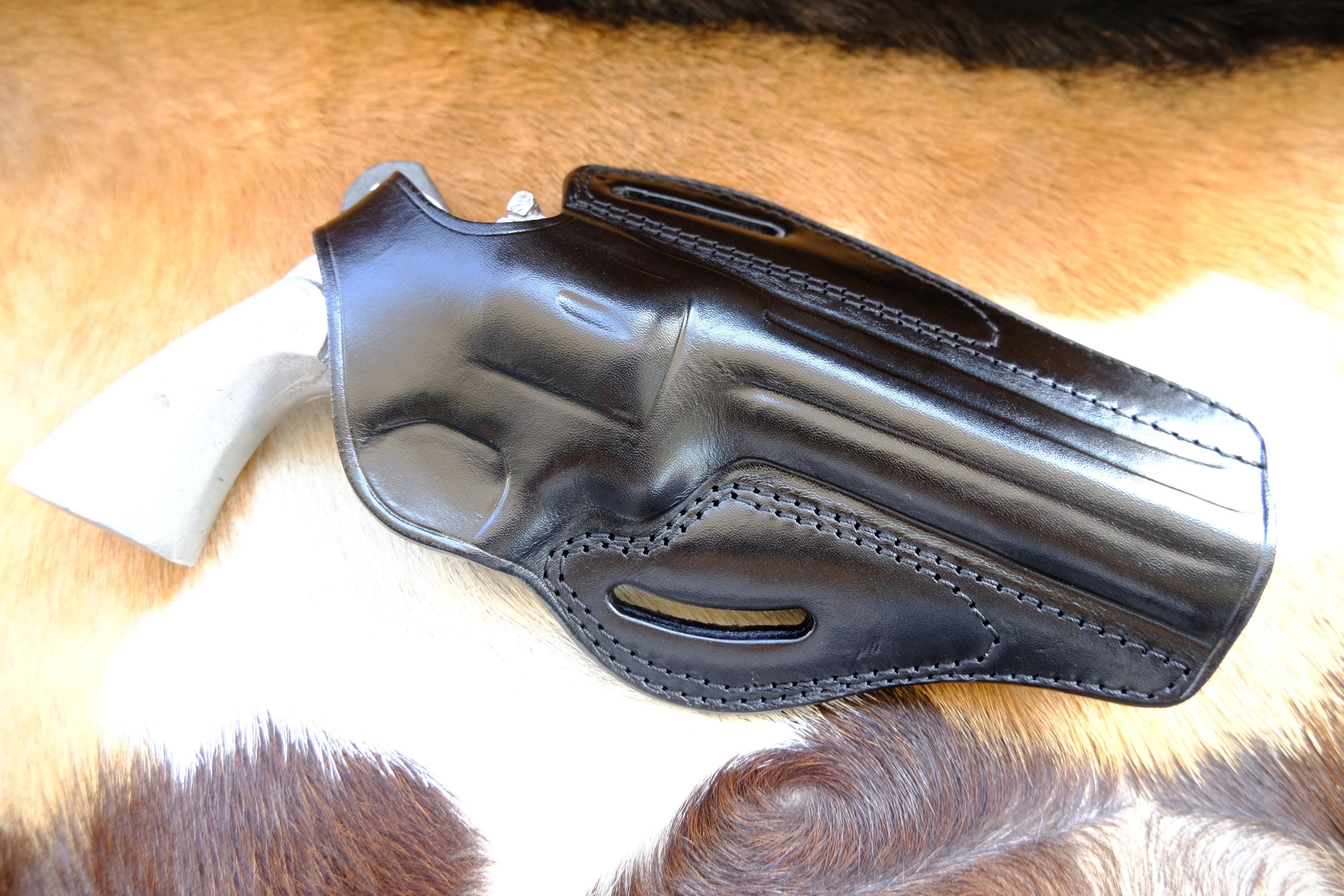 コルト パイソン 357 マグナム 6インチバレル用レザー OWB ホルスター