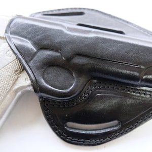 Leather Belt Speed Draw Holster For 1911 Series Colt,Springfield Armory Kimber