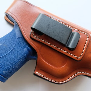 Leather IWB Holster For Smith and Wesson M&P Shield 9 Micro Compact