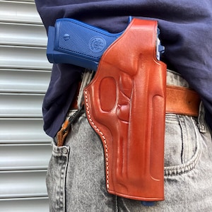 Handmade Leather OWB Holster for Beretta 92A1