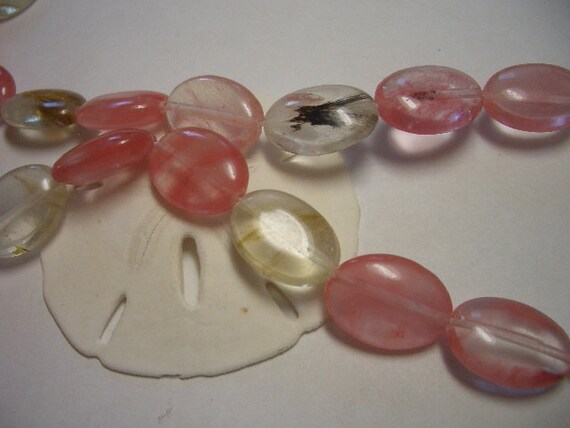 13x18mm Watermelon Tourmaline Gemstone Oval Loose Beads 15/"