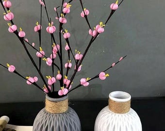 Textured Concrete Flower Vase | Handmade Modern Home Decor |Minimalist Home Accessories |Decorative Vase & Candle Holder for Home Decorating