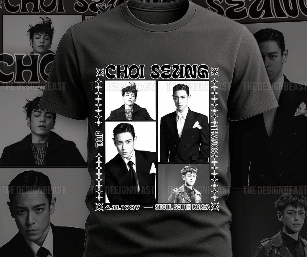 Kpop Idol Retro Tee, Vintage Choi Seung-hyun Tshirt, Classic Graphic ...
