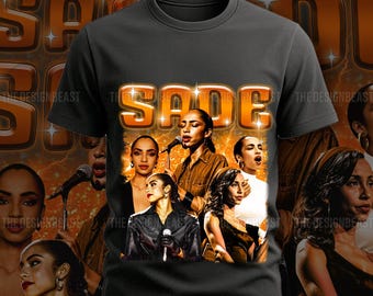 Vintage Sade Adu Graphic Tee, 90er Jahre Bootleg Konzert-Shirt
