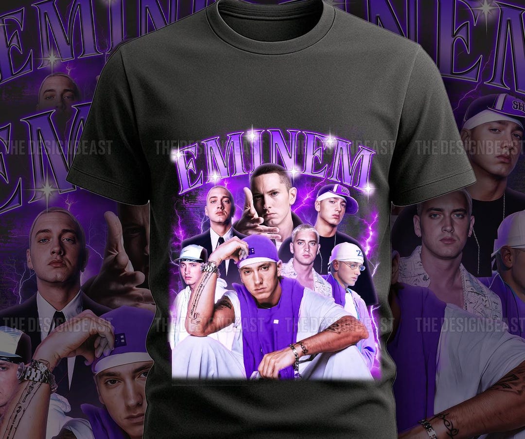 Eminem Bootleg T-shirt: Retro Hip Hop Graphic Tee - Etsy