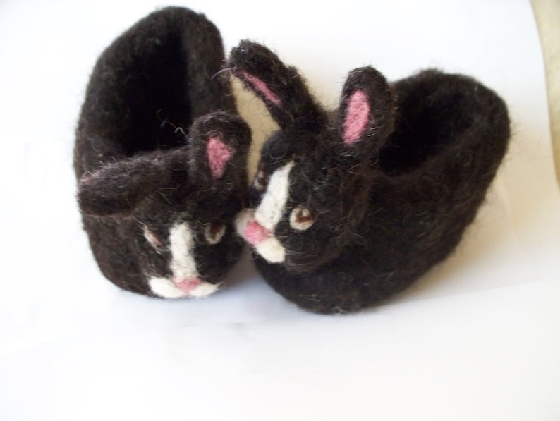 Soft Wool Baby Bunny Slippers Booties | Etsy