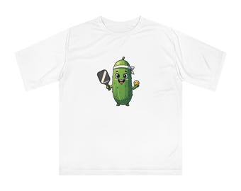 Funny Pickleball Shirt Gift, Cute Pickle Playing Pickleball Tee, Gift for Pickleball Player Women Men, Pickleball Lover Shirt