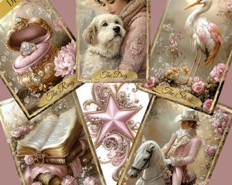 Blush & Gold Lenormand Deck: Love Edition (Digitaler Download)