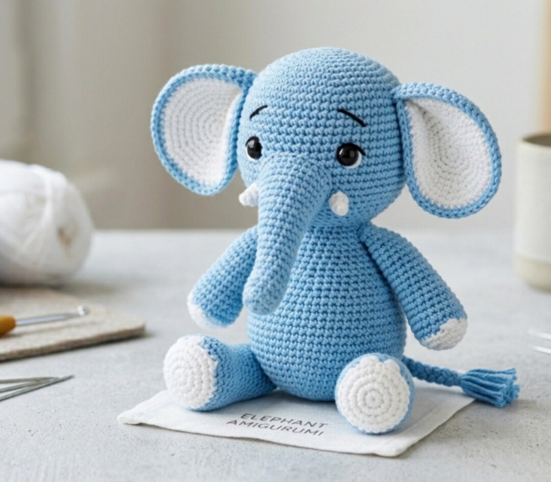 Elephant Crochet Pattern -elephant Amigurumi PDF | Beginner Friendly ...