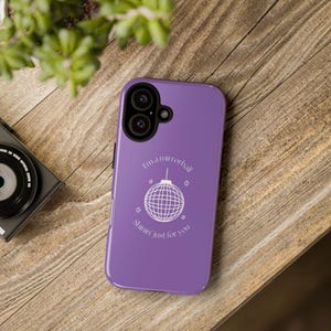 Mirrorball Phone Case, Tough Cases, Protective Phone Cover, Music Lover Gift, Reflective Phone Case, Unique Phone Accessories