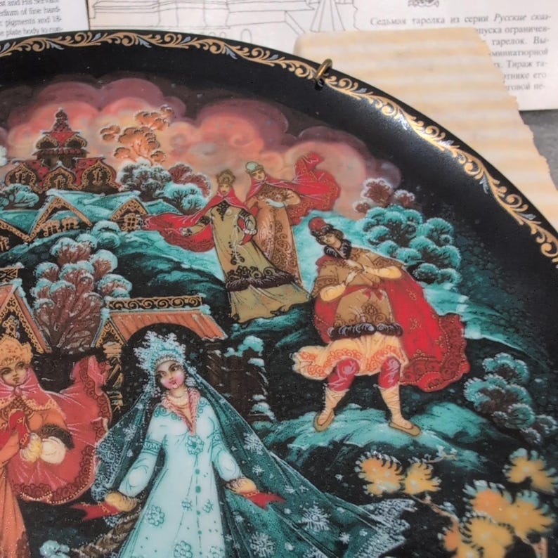 Russian Legends The Priest and His Servant Balda Collector Plate USSR image 3