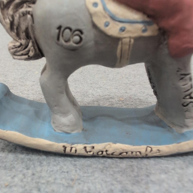 All Gods Children Sally Rocking Horse Figurine Martha Holcombe COA 1507 image 4