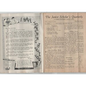 1937 Junior Scholar's Quarterly Vol 33 No 2 David C Cook Ancient World Map VG- image 3