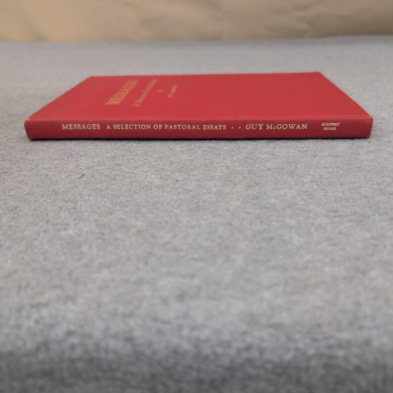 Messages A Selection of Pastoral Essays Guy McGowan Academy Books 1978 Hardcover image 3