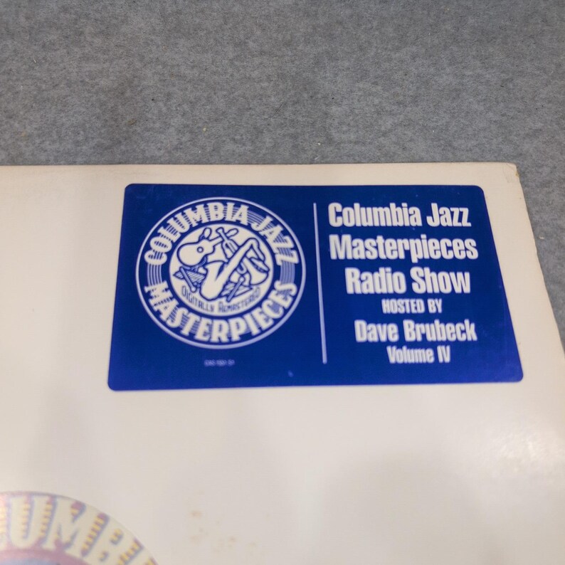 Columbia Jazz Masterpieces Radio Show Vol. IV Dave Brubeck Promo Vinyl LP CAS1551 zdjęcie 2