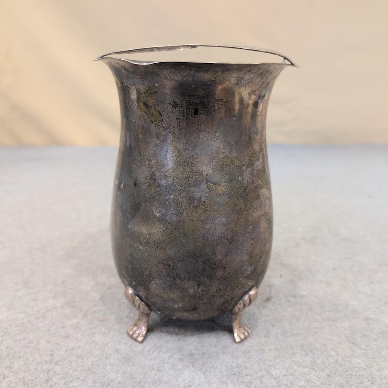 International Silver Co Handmade Silverplated Footed Pitcher with Lid image 1