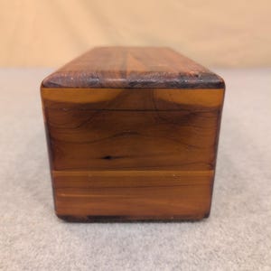 Vintage Lane Cedar Chest Miniature Jewelry Trinket Box Geo Cater Furniture Co image 11