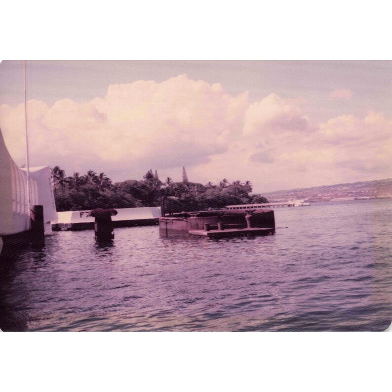 Vintage 1970s Pearl Harbor Battleship Row USS Tennessee Nevada Photos Lot of 8 image 5