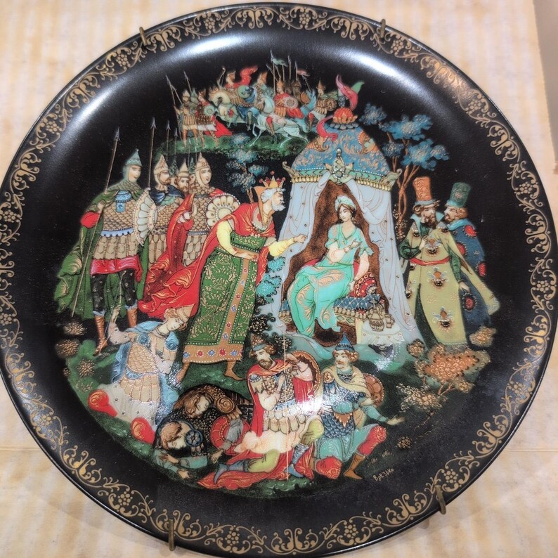 1989 Russian Legends The Fisherman and the Magic Fish Collector Plate Bradex 60- image 1