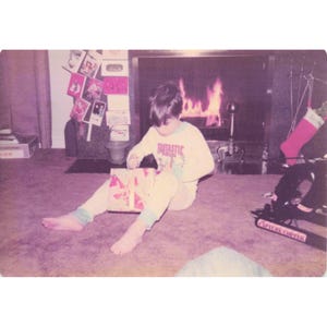 Vintage 1970s Christmas Family Home Photos Lot of 16 Fireplace Tree Toys image 14