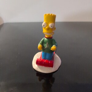 Hawthorne Village Simpsons Bart Simpson Sledding Figurine 2003 78439B image 2