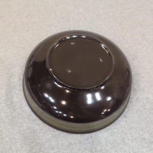 Franciscan Brown Glazed Ceramic Bowl with Green Band Mid Century Modern image 6