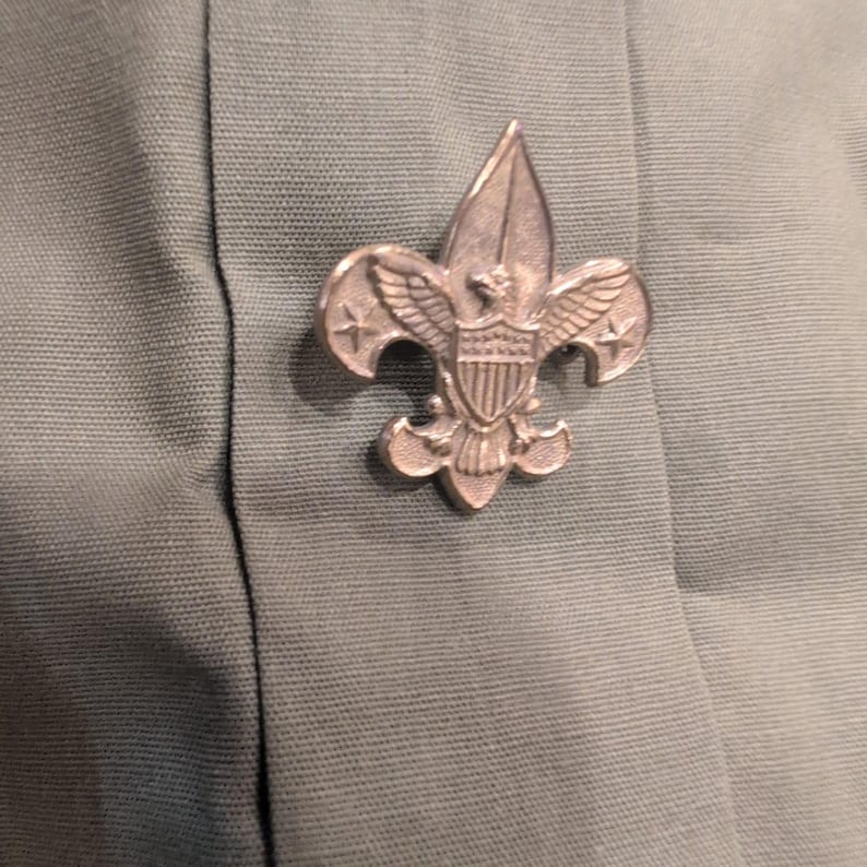 VTG Boys Scouts of America Official Shirt District Camporee Patch Scout Uniform image 3
