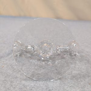 Vintage Heisey Crystolite helderglazen kandelaar set van 2 c. 1937-1957 afbeelding 4
