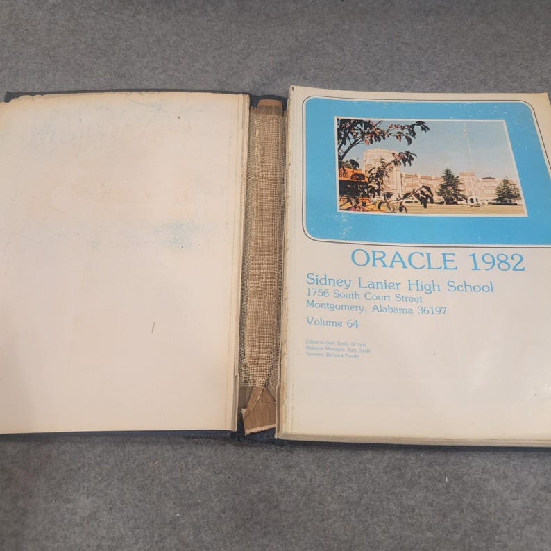 1982 Sidney Lanier High School Yearbook Oracle Vol 64 Montgomery Alabama AL image 4