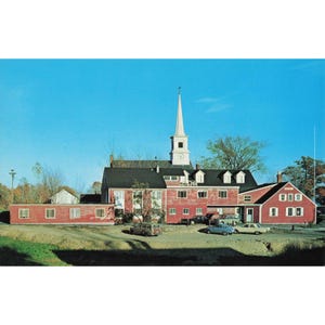 Dublin NH Yankee Office Chrome Postcard Robb Sagendorph c1960s New Hampshire image 1