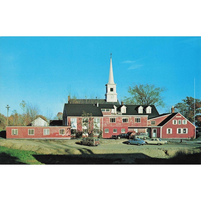 Dublin NH Yankee Office Chrome Postcard Robb Sagendorph c1960s New Hampshire image 1