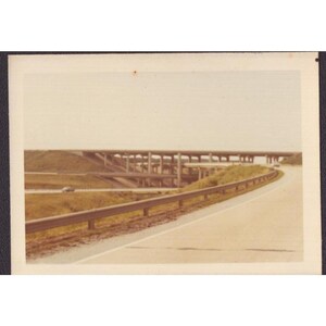 Vtg 1970 Baltimore Beltway Highway Interchange Zdjęcie kolorowe Maryland I-695 zdjęcie 1