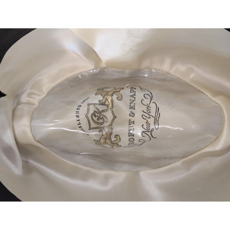 VTG Crofut & Knapp New York Mens Classic Fedora Hat - Stanton's 20" Head Circ. image 4