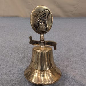 Vintage Brass Holland America Noordam 6" Brass Bell - Cruise Line Ship Nautical image 3
