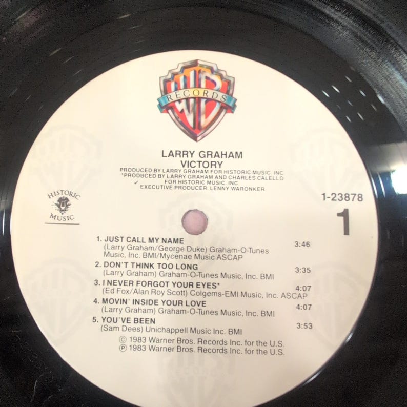 Larry Graham Victory Vinyl LP 1983 Warner Bros Cords 1-23878 Funk Soul Album Bild 4