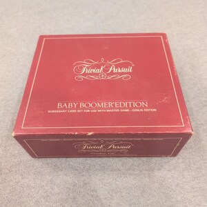 Trivial Pursuit Baby Boomer Edition Subsidiary Card Set 1983 Vintage Trivia Game image 3