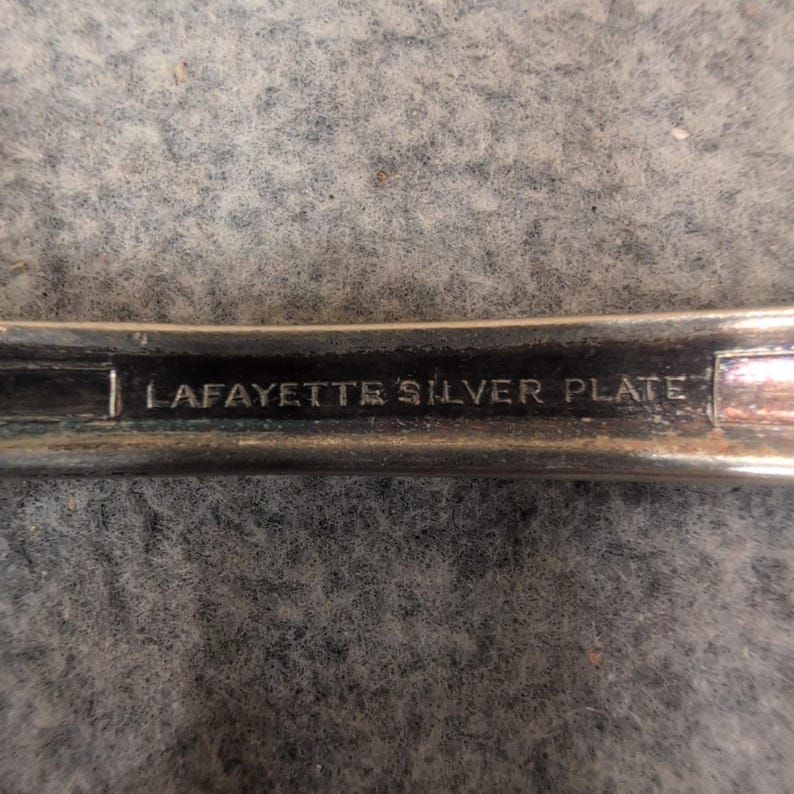 Lafayette Silver Plate 15pc Flatware Set Art Deco Forks Spoons Vintage Cutlery image 6