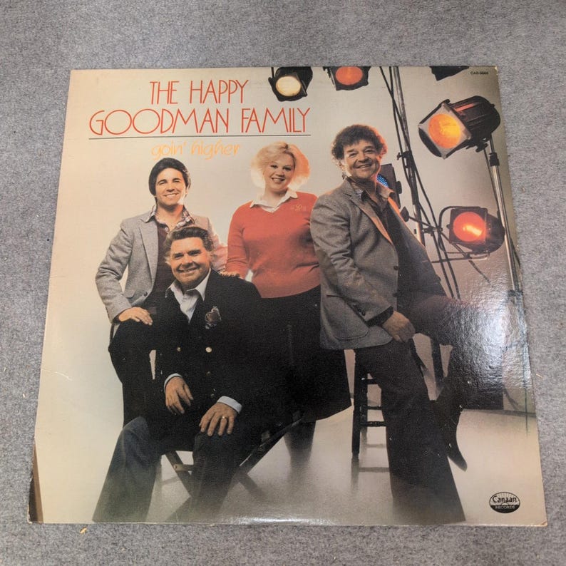 The Happy Goodman Family Goin Higher Vinyl LP Canaan Records CAS-9868 Gospel image 1