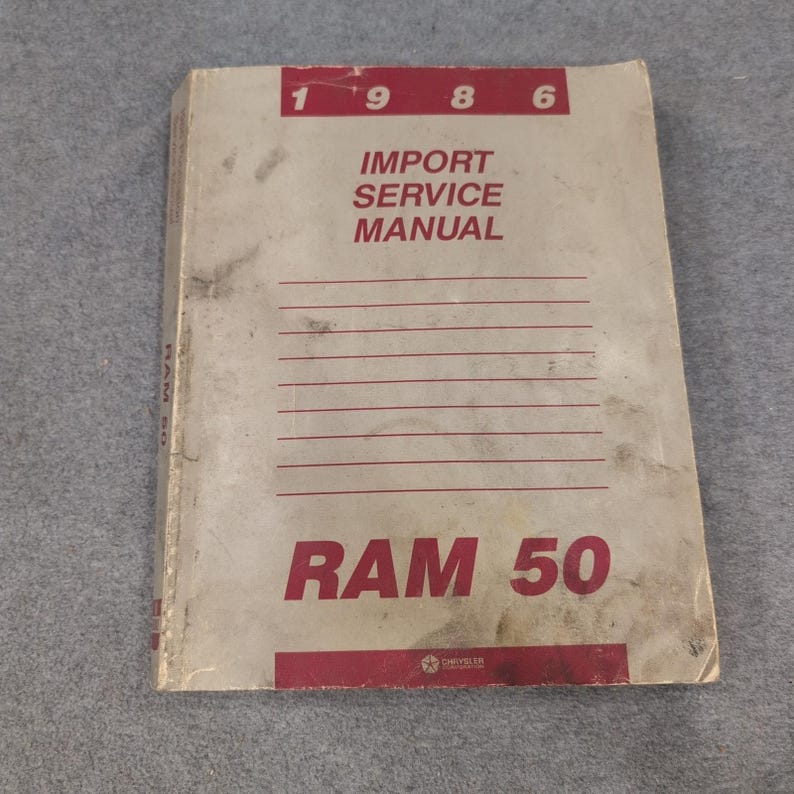 1986 Chrysler Ram 50 Import Service Manual Small Pickup Truck Shop Repair Guide image 1
