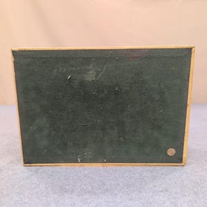 Vintage Tan Kunstleder Schmuck Box Teal Samt Futter Multi Tier Schublade Riegel Bild 10
