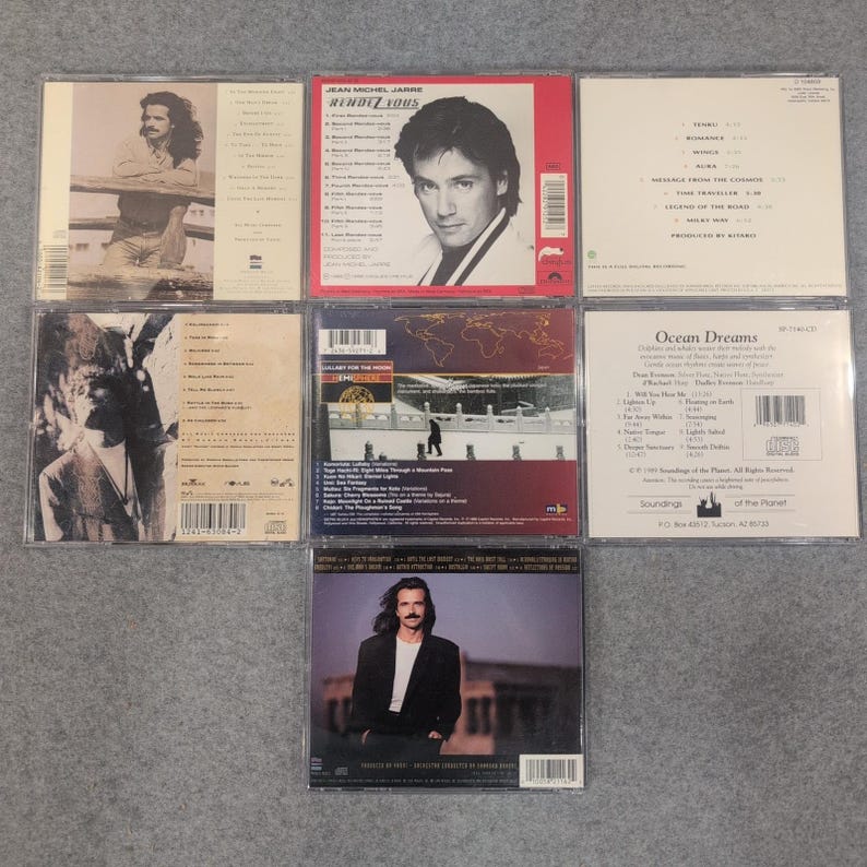 New Age Ambient CD-collectie Yanni Kitaro Jean-Michel Jarre Opafire 7 Disc-collectie afbeelding 2