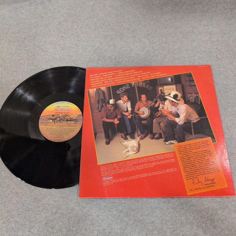 Little Roy Lewis The Heart Of Dixie Vinilo LP Canaan Records 1984 Bluegrass imagen 2