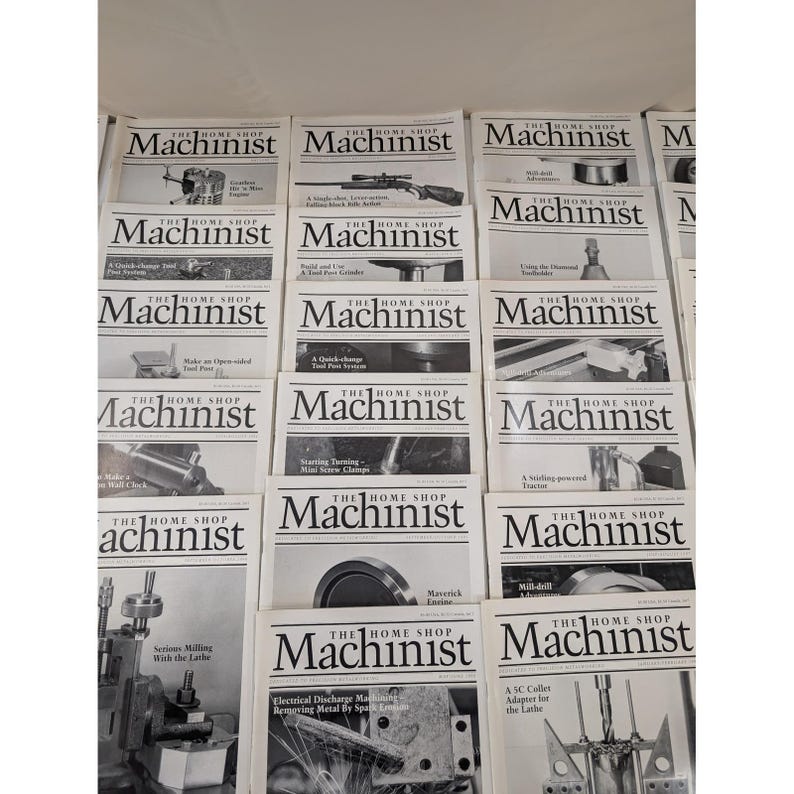 Tidskriften Home Shop Machinist, 32 exemplar (1991-2000, diverse nummer) VG+ bild 3