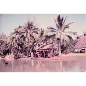 Vintage 1970s Polynesian Cultural Center Hawaii Canoe Pageant Photo Lot of 16 image 1
