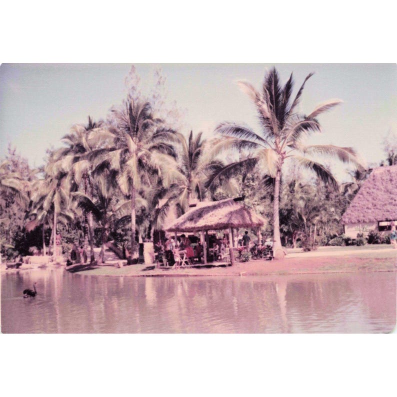 Vintage 1970s Polynesian Cultural Center Hawaii Canoe Pageant Photo Lot of 16 image 1